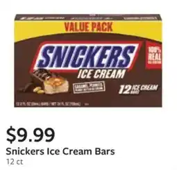 Fareway Snickers ice cream bars offer