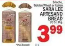 C Town Sara Lee Artesano Bread offer