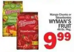 C Town Wyman's Fruit Mango Chunks or Strawberries offer