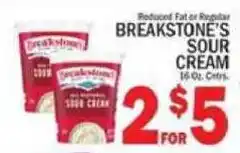 C Town Breakstone's sour cream offer