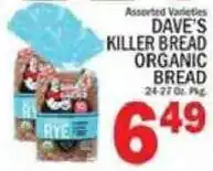 C Town Dave's killer bread organic bread offer