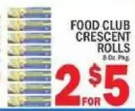 C Town Food Club Crescent Rolls offer