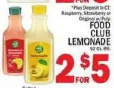 C Town Food Club Lemonade offer