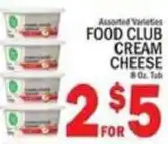 C Town Food Club cream cheese offer