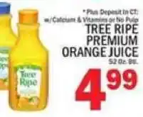 C Town Tree ripe premium orange juice offer