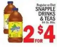 C Town Snapple drinks & teas offer