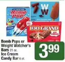 Shaw's Bomb Pops or Weight Watcher's Bars offer