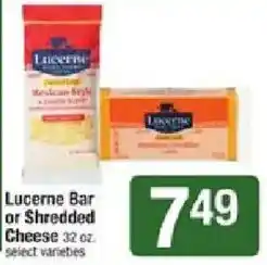 Shaw's Lucerne Bar or Shredded Cheese offer