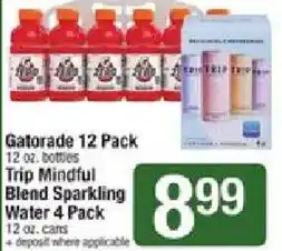 Shaw's Gatorade trip mindful blend sparkling water offer