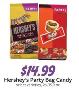 Fareway Hershey's Party Bag Candy offer
