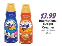 Fareway International Delight Creamer offer