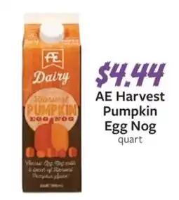 Fareway AE Harvest Pumpkin Egg Nog offer