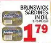 C Town Brunswick sardines in oil offer
