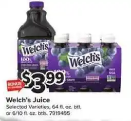 Giant Food Welch's Juice offer