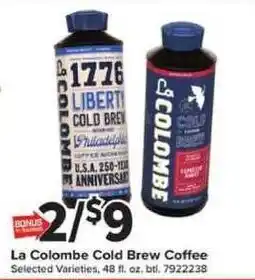 Giant Food La Colombe Cold Brew Coffee offer