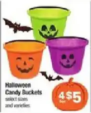 Shaw's Halloween Candy Buckets offer