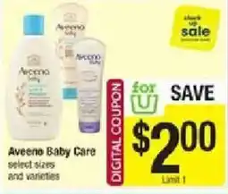 Shaw's Aveeno Baby Care offer