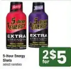 Shaw's 5-Hour Energy Shots offer