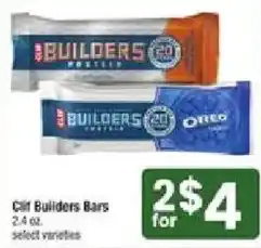 Shaw's Clif Builders Bars offer