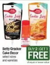 Shaw's Betty Crocker cake decor offer