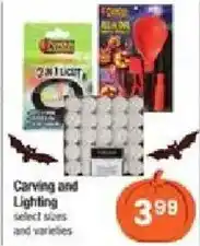 Shaw's Carving and Lighting select sizes and varieties offer