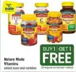 Shaw's Nature Made Vitamins offer