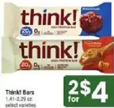 Shaw's Think! Bars offer