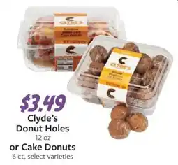 Fareway Clyde's Donut Holes or Cake Donuts offer