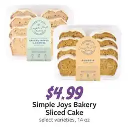 Fareway Simple Joys Bakery Sliced Cake offer