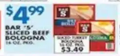 Associated Bars sliced beef bologna offer
