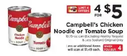ShopRite Campbell's Chicken Noodle or Tomato Soup offer