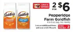 ShopRite Pepperidge Farm Goldfish offer