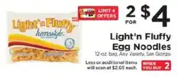 ShopRite Light'n Fluffy Egg Noodles offer