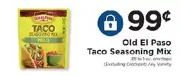 ShopRite Old El Paso Taco Seasoning Mix offer