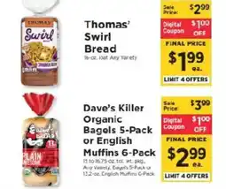ShopRite Thomas' Swirl Bread offer