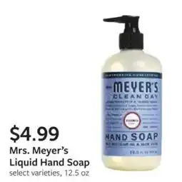 Fareway Mrs. Meyer's Liquid Hand Soap offer
