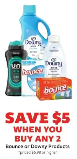 Fareway Bounce or Downy Products offer