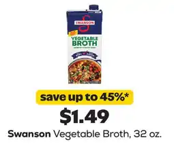 Grocery Outlet Swanson Vegetable Broth offer
