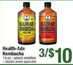 Shaw's Health-Ade Kombucha offer