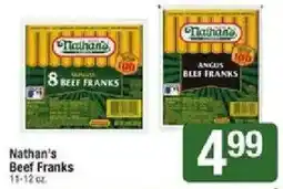 Shaw's Nathan's Beef Franks offer