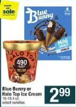 Shaw's Blue Bunny or Halo Top Ice Cream offer