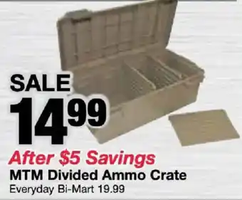 Mtm Divided Ammo Crate