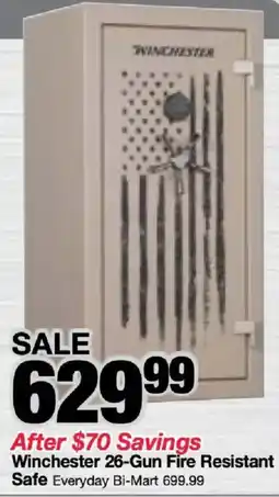 Bi-Mart Winchester 26-Gun Fire Resistant Safe offer