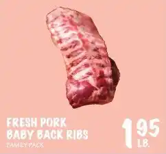 Foodarama Fresh pork baby back ribs offer