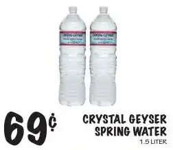 Foodarama Crystal Geyser spring water offer