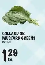 Foodarama Collard or Mustard Greens Bunch offer