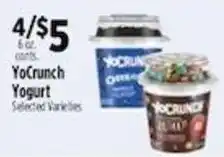Pioneer Supermarkets Yocrunch Yogurt offer