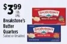 Pioneer Supermarkets Breakstone's Butter Quarters offer