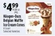Pioneer Supermarkets Häagen-Dazs Belgian Waffle Ice Cream Cones offer