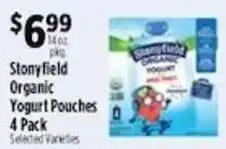 Pioneer Supermarkets Stonyfield Organic Yogurt Pouches offer